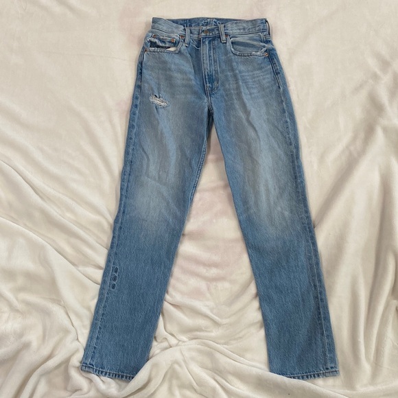 Worn once straight leg high rise Ética jeans. - Picture 1 of 3